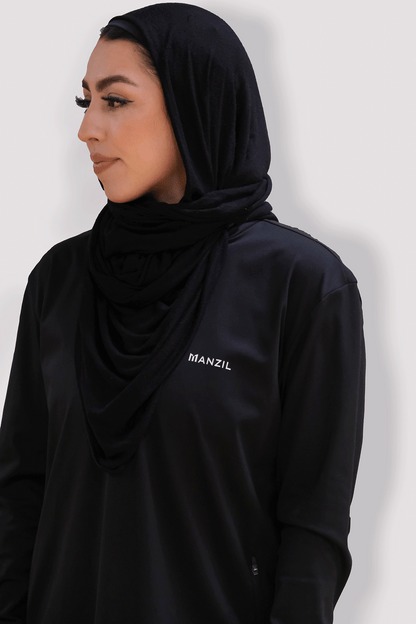 Manzil Modest Active Top - Black